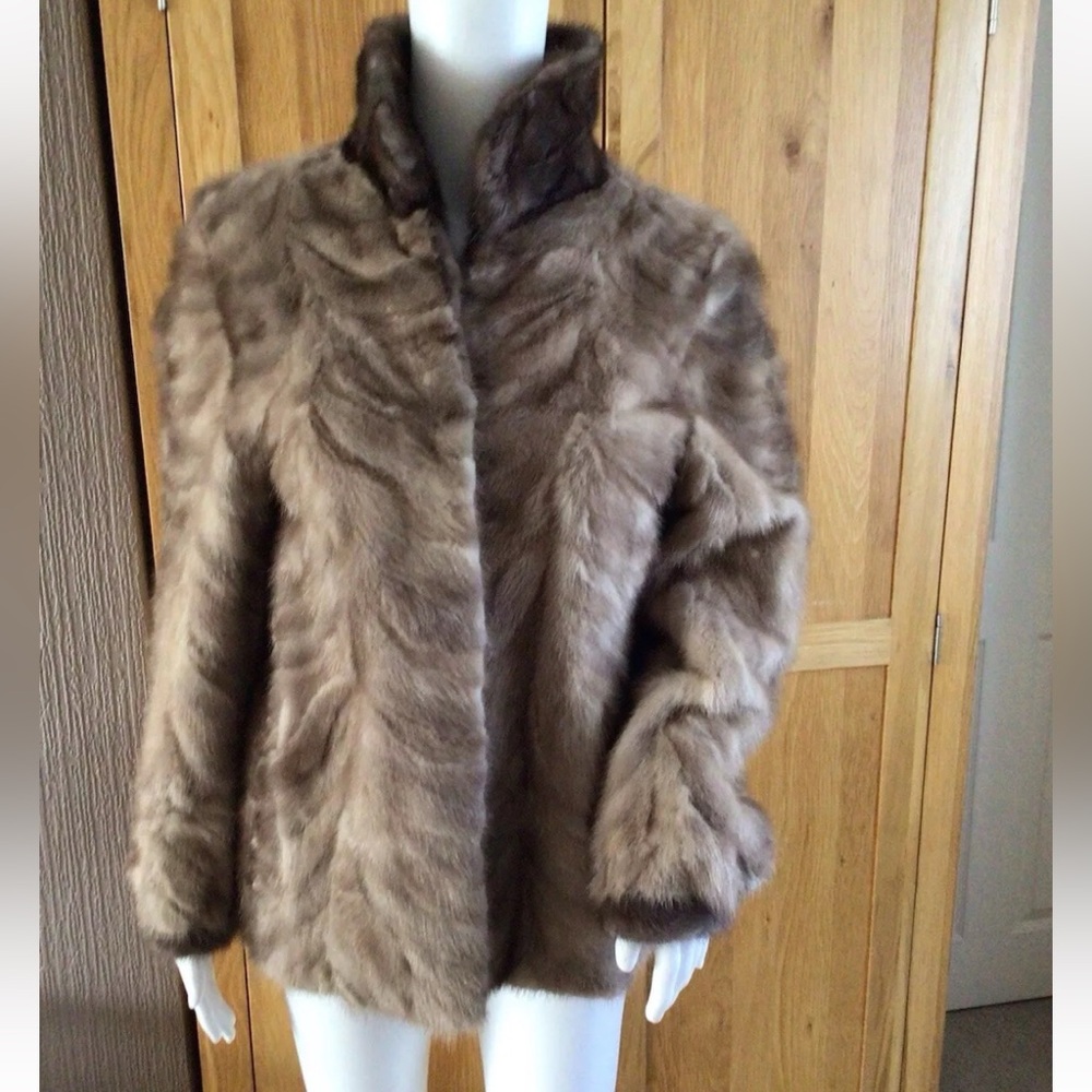 Genuine mink fur coat